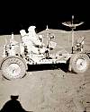 Lunar Rover Vehicle driven by Dave Scott in the first lunar