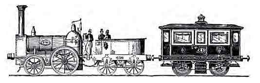 The Engine Phlegethon and Royal Carriage,1843