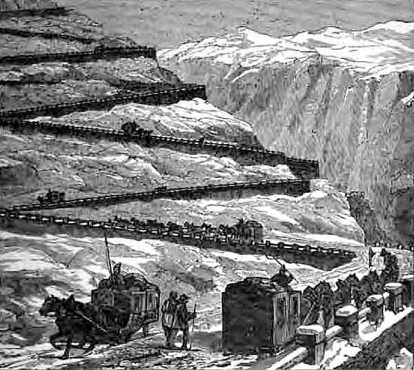 Mont Cenis - Transit by Diligence - Fig. 179