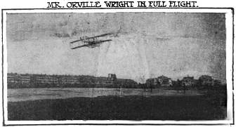Mr. Orville Wright in Full Flight